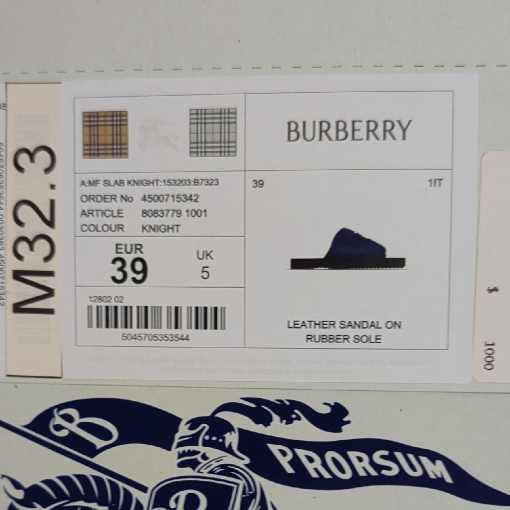 Burberry Men's Puffy Knight Slides - Picture 2 of 6